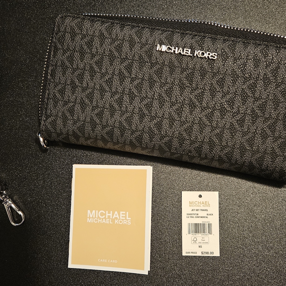 Michael Kors Black Monogram Wallet